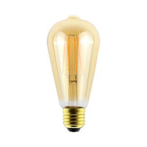 פחם אגס אמבר לעמעום LED 8W E27 תאורת אווירה חמה Nisko 
