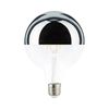 פחם גלוב עם כיפת כסף לעמעום LED 8W E27 תאורת אווירה חמה