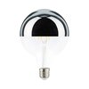 פחם גלוב עם כיפת כסף לעמעום LED 8W E27 תאורת אווירה חמה