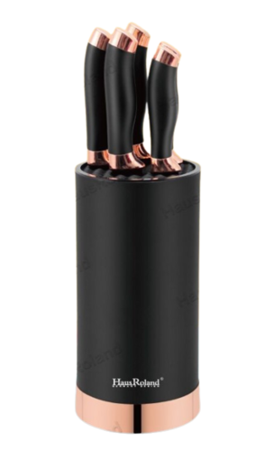 סט 5 סכינים איכותי כולל מעמד Haus Roland HR608-1