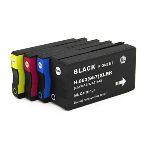 סט 4 ראשי דיו תואמים פרימיום HP 963XL 3YP35AE (הספק 2,000 דף בשחור ו-1,600 דף בכל צבע)