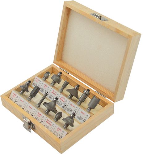 סט כרסומי עץ 12 יח' GPT