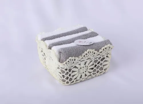 מארז מגבות פנים 30X30 בסלסלה מתוך קולקציית מגבות רחצה לאמבטיה (מראה כללי של המוצר) - שילוב מושלם בין נוחות שימוש יומיומית לסטייל נקי