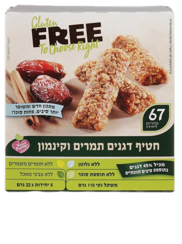 חטיף דגנים תמרים וקינמון 110 גרם