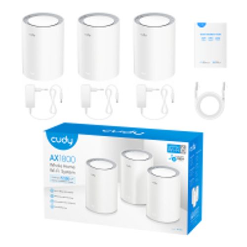 מגדיל טווח CUDY M1800 AX1800 Whole Home Mesh WiFi System M1800 3-pack