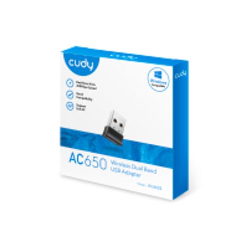  מתאם אלחוטי גודל ננו CUDY WU650 Dual Band 