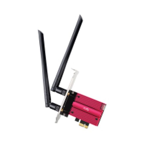 מתאם רשת לנייח, 2 אנטנות, AX5400 Tri-Band,  Wi-Fi 6 צלעות קירור CUDY WE3000S