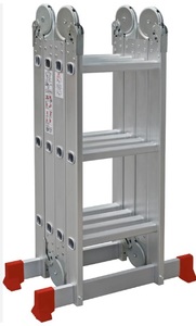 סולם אלומיניום מפרקים 3.36 מטר מתקפל 3X4