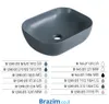 כיור מונח זיו 134078 אפור בהיר מט LG