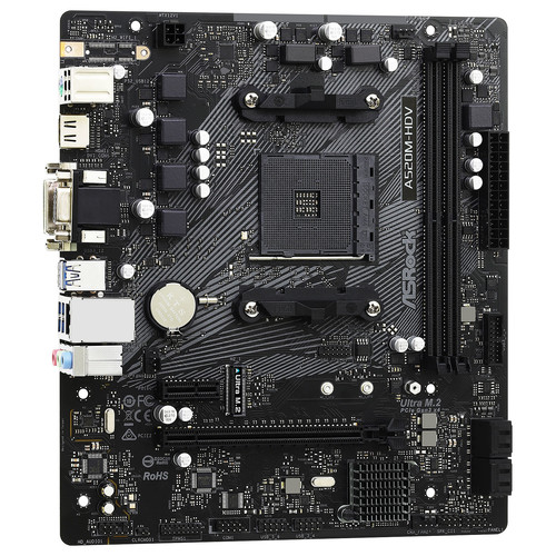 לוח ASROCK A520M-HDV AMD 2SLOT AM4 DDR4