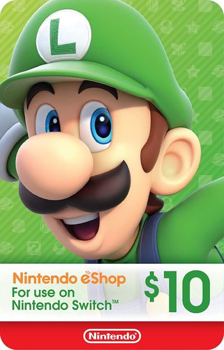 Nintendo Switch - כרטיס כסף US eShop 10$ למשתמש אמריקאי