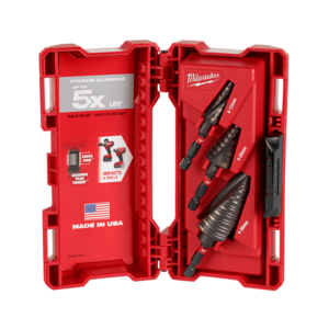 סט מקדחים מדורג Milwaukee SHOCKWAVE 48-89-9266 | 3 יח