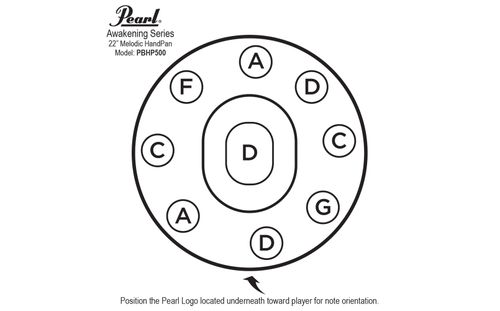זוית נוספת pearl Awakening Series Melodic Handpan