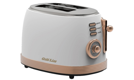 מצנם 2 פרוסות ‏בעיצוב רטרו Gold Line Salvador ATL-5830W 