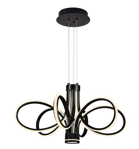 לוונדר תלוי שחור LED