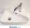 כיור מונח שוהם 133200 לבן מבריק