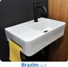 כיור מונח דורין 148610 לבן מבריק