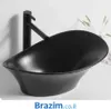 כיור מונח שחף 148605 שחור מט MB