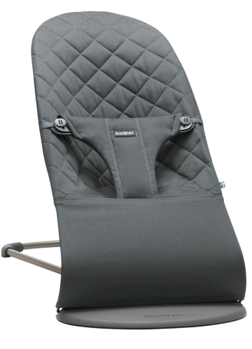 ‏טרמפולינה לתינוק Baby Bouncer כותנה בליס - אבן פחם Anthracite