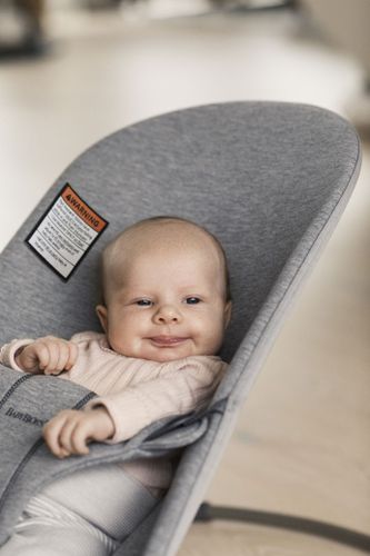 ‏טרמפולינה לתינוק Baby Bouncer כותנה ג'רזי 3D- אפור בהיר 3D Light Grey