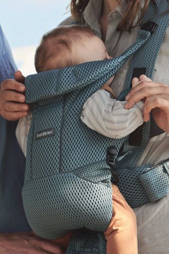 מנשא תינוק מוב Move ריפוד 3D MESH - ירוק Sage green 