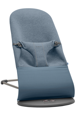 ‏טרמפולינה לתינוק Baby Bouncer כותנה ג'רזי 3D- כחול 3D Dove blue
