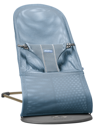 ‏טרמפולינה לתינוק Baby Bouncer בד נושם Mesh -  תכלת Slate