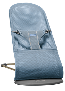 ‏טרמפולינה לתינוק Baby Bouncer בד נושם Mesh -  תכלת Slate