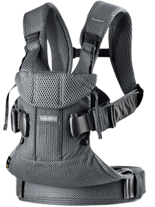 מנשא תינוק קידמי One בד נושם 3D Mes - אבן פחם Anthracite