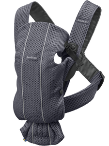 מנשא תינוק מיני Mini בד מש נושם 3D Mesh - אבן פחם Anthracite