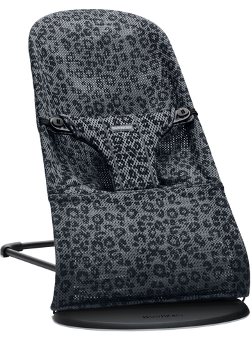 ‏טרמפולינה לתינוק Baby Bouncer בד נושם Mesh - מהדורה מיוחדת Anthracite/Leopard 