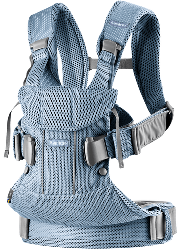 מנשא תינוק קידמי One בד נושם 3D Mes - תכלת Slate Blue