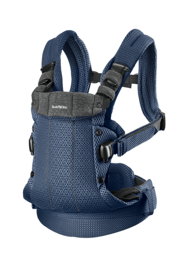 מנשא תינוק הרמוני Harmony בד נושם 3D Mes - כחול נייבי Navy blue