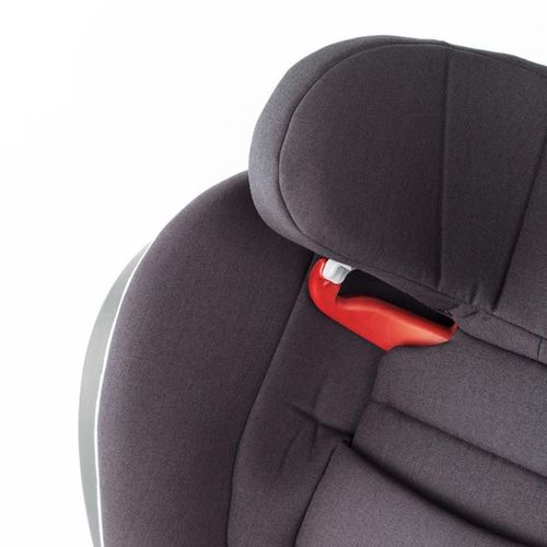 בוסטר גב ISOFix לרכב iZi Flex FIX בתקן I-Size כולל הגנות צד משודרגות וריפוד לחגורה - שחור Midnight Black