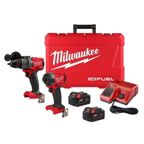 סט מברגת אימפקט + מקדחה רוטטת מילווקי דור 4 Milwaukee 3697-22 M18 FUEL 18V 