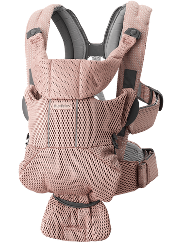 מנשא תינוק מוב Move הכולל ריפוד מבד נושם 3D MESH - ורוד Dusty pink