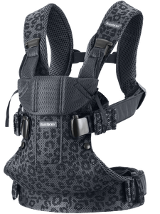 מנשא תינוק קידמי One בד נושם 3D Mes - מהדורה מיוחדת Anthracite/Leopard