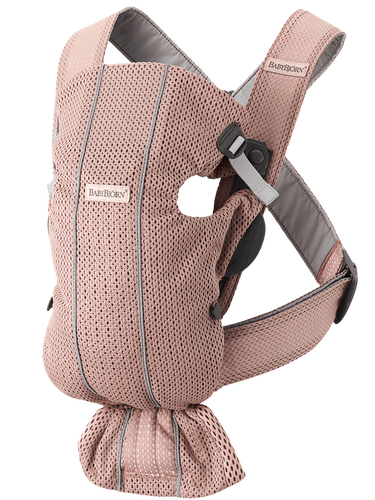 מנשא תינוק מיני Mini בד מש נושם 3D Mesh - ורוד Dusty pink
