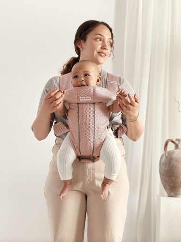 מנשא תינוק מיני Mini בד מש נושם 3D Mesh - ורוד Dusty pink