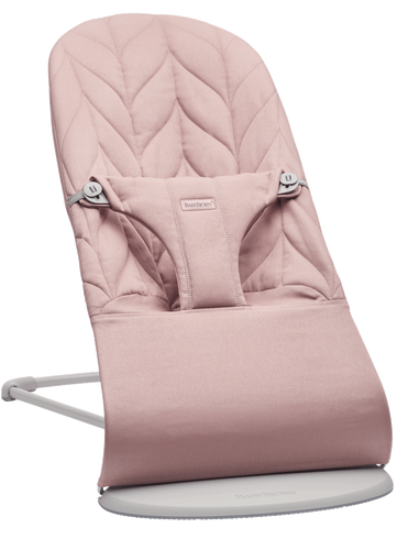 ‏טרמפולינה לתינוק Baby Bouncer כותנה עלי כותרת - ורוד Dusty pink