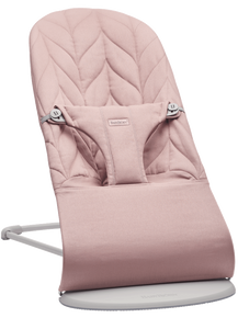 טרמפולינה לתינוק Baby Bouncer כותנה עלי כותרת - ורוד Dusty pink