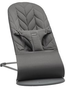 טרמפולינה לתינוק Baby Bouncer כותנה עלי כותרת - אבן פחם Anthracite