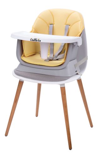 כיסא אוכל הופך לשולחן וכסא מולטימקס MULTIMAX - צהוב/אפור