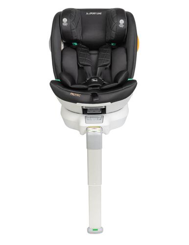 כיסא בטיחות I-Protec משולב בוסטר מסתובב 360? בתקן I-Size - שחור