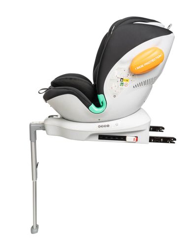 כיסא בטיחות I-Protec משולב בוסטר מסתובב 360? בתקן I-Size - שחור