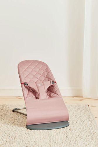 ‏טרמפולינה לתינוק Baby Bouncer כותנה בליס - Dusty pink
