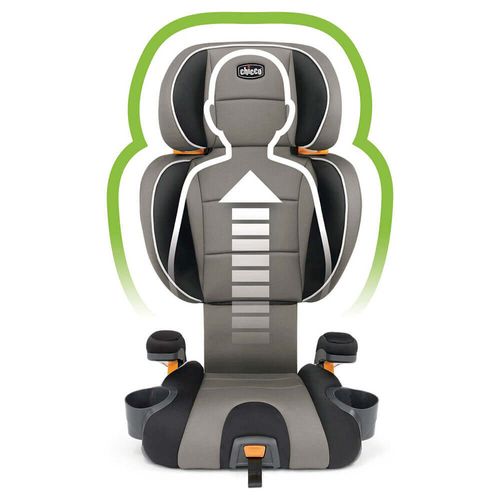 בוסטר גב 2 ב 1 קידפיט Kidfit הכולל חיבור איזופיקס - שחור/פס אדום Atmosphere