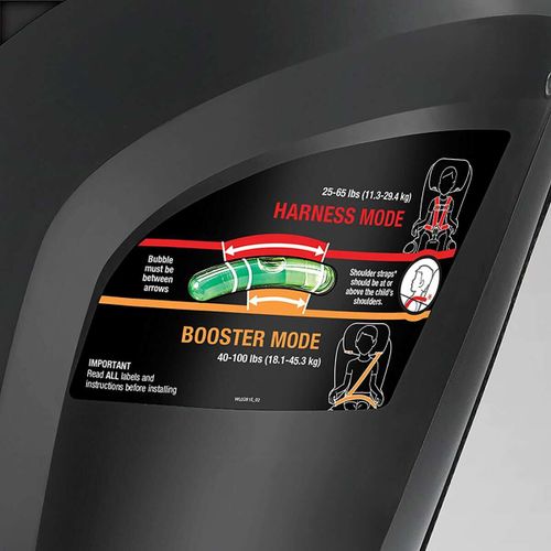 כסא בטיחות משולב בוסטר מיי פיט MyFit הכולל 4 מצבי שכיבה/ישיבה - שחור Notte