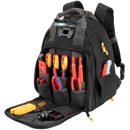 תיק גב לכלי עבודה עם תאורת LED Tool Backpack, LED Lighted