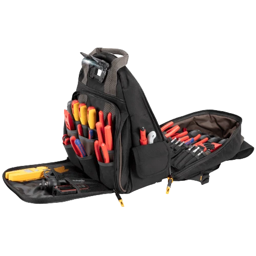 תיק גב לכלי עבודה עם תאורת LED Tool Backpack, LED Lighted